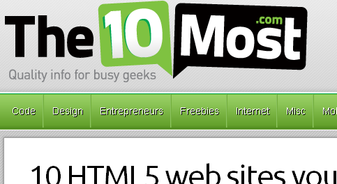 Publications: 10 HTML5 web sites you may really use 